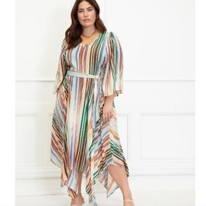 ELOQUII wide sleeved, belted dress, size 26